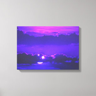 Amethyst Moonlight Wrapped Canvas Prints