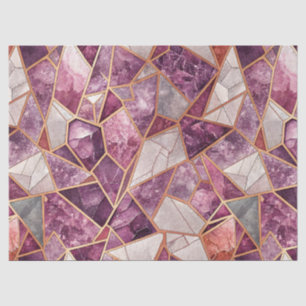 Amethyst Mosaic – Cracked Glass - Purple Tissue Paper