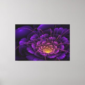 Amethyst on fire canvas print