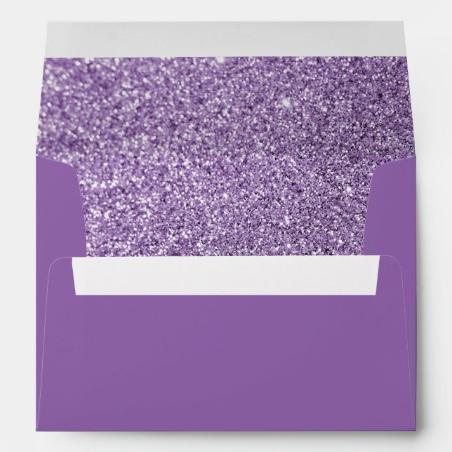 Amethyst Orchid Glitter Envelopes (Back (Bottom))