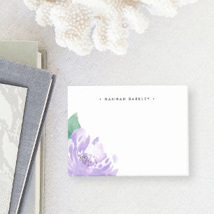 Amethyst Peony Personalised Post-it Notes