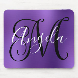 Amethyst Personalised Monogram Mouse Mat