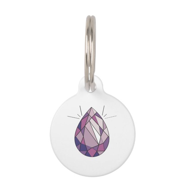 Amethyst Pet Tag (Front)