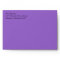 Amethyst Purple A7 Envelopes With Return Address