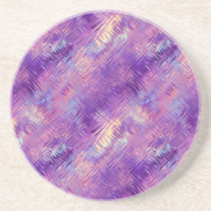 Amethyst Purple Crystal Gel Texture Coaster
