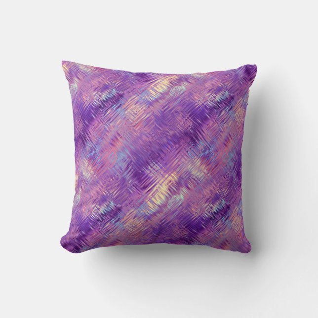 Amethyst Purple Crystal Gel Texture Cushion (Front)