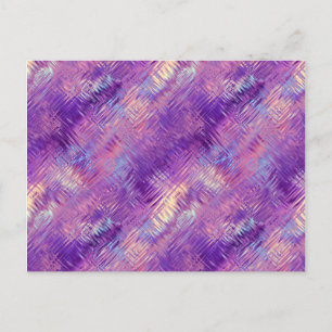 Amethyst Purple Crystal Gel Texture Postcard