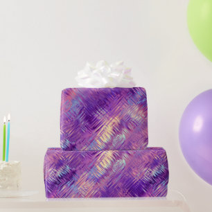 Amethyst Purple Crystal Gel Texture Wrapping Paper