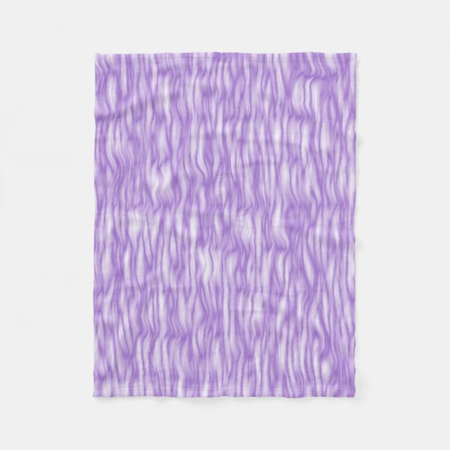 Amethyst Purple Fur Pattern Fleece Blanket (Front)