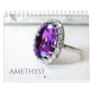 Amethyst Purple Gemstone Crystal Aesthetic jewelle Calendar