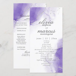 Amethyst Purple Script Silver Program
