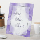Amethyst Purple  Seating Sign Custom