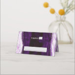 Amethyst Purple & Silver Wedding Table Number Place Card<br><div class="desc">Amethyst Purple & Silver Geode Agate Marble, With Sparkling Silver foil accents, and Modern trendy brushed script font. Ultra Violet Purple, Lavender, and white stone look, is luxurious and modern for your wedding - Personalised Wedding Reception Guest Seating Table Number Place Card! ~ Check my shop to see the entire...</div>