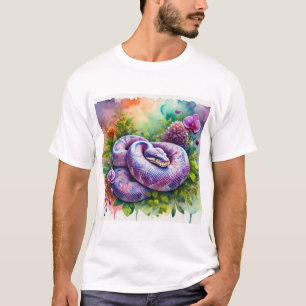 Amethyst Python 290824AREF143 - Watercolor T-Shirt