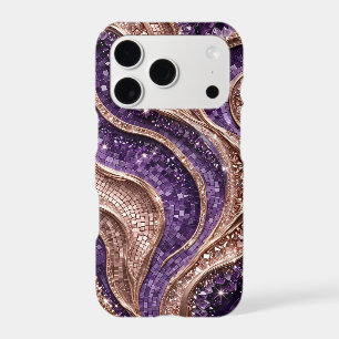 Amethyst Rose Gold Mosaic - Ultra Narrow Luxury