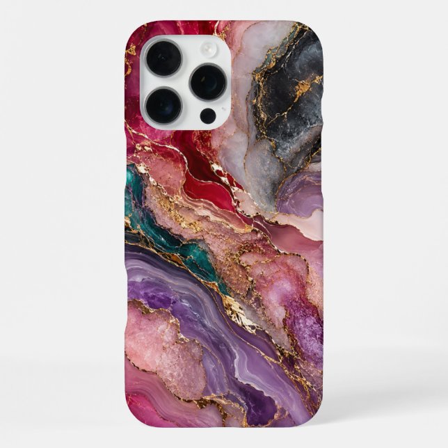 Amethyst Rose Marble iPhone Case (Back)