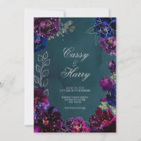 Amethyst Sapphire Teal Jewel Tones Wedding