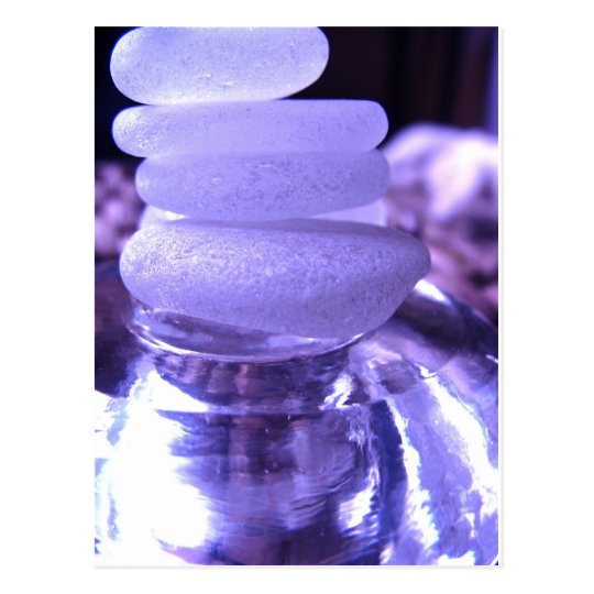 Amethyst Sea Glass Postcard