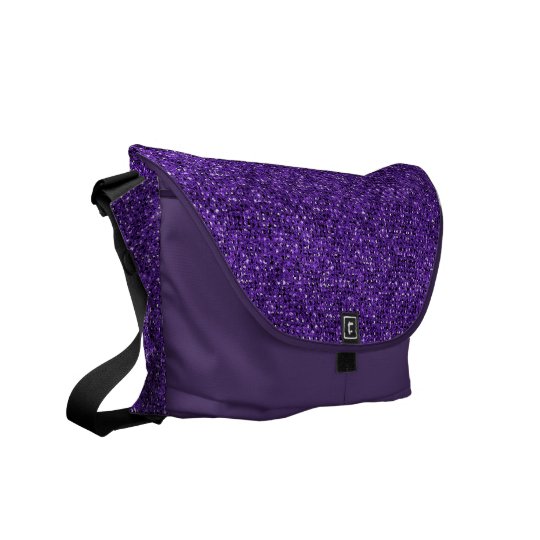 Amethyst Sequin Effect Rickshaw Messenger Bag