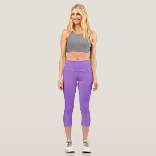 Amethyst (solid colour) capri leggings