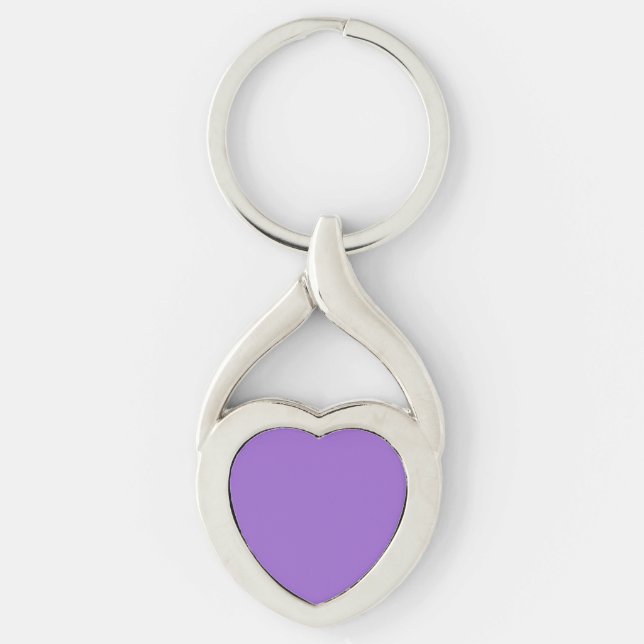 Amethyst (solid colour)  key ring (Front)