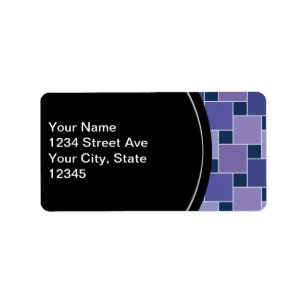 Amethyst Squares Label