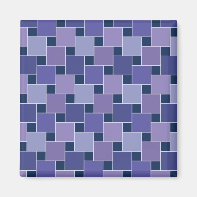 Amethyst Squares Magnet (Front)