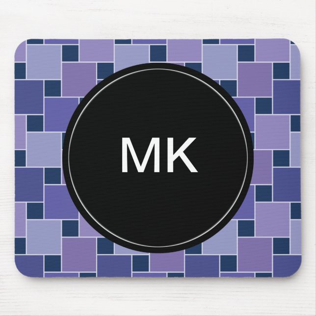 Amethyst Squares Mouse Mat (Front)