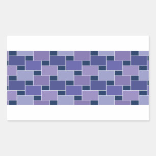 Amethyst Squares Rectangular Sticker