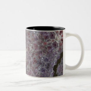 Amethyst star geode Two-Tone coffee mug