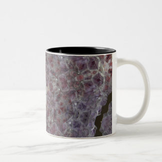 Amethyst star geode Two-Tone coffee mug