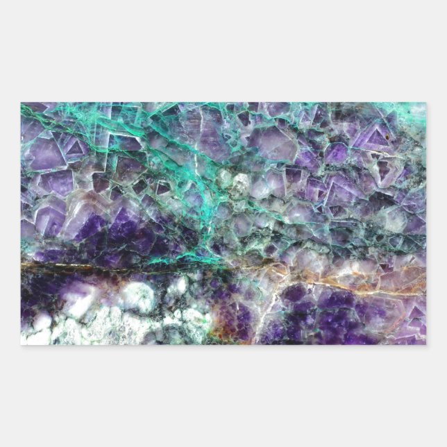 amethyst stone texture 4.JPG Rectangular Sticker (Front)