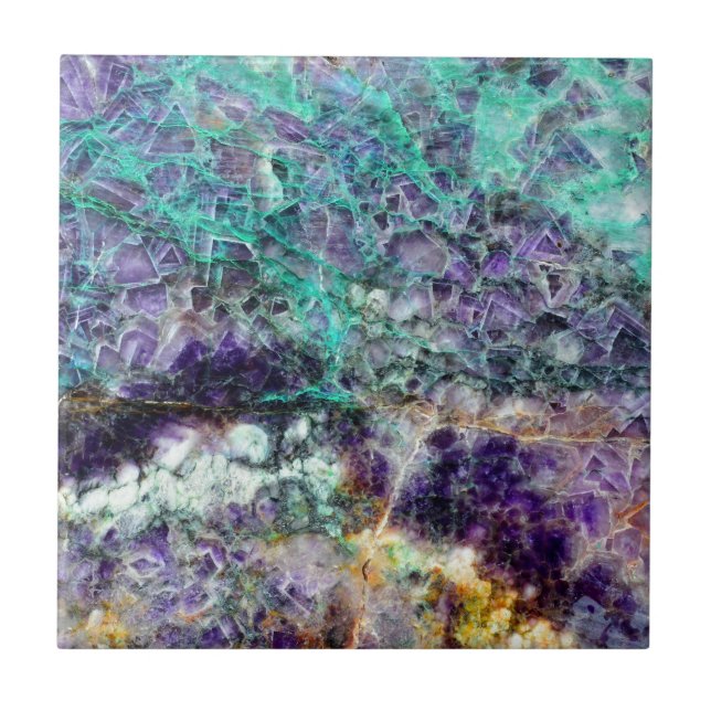 amethyst stone texture pattern rock gem mineral am tile (Front)
