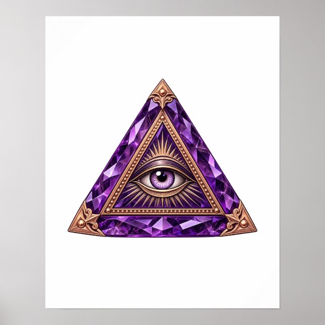Amethyst Vault Eye Poster (Front)
