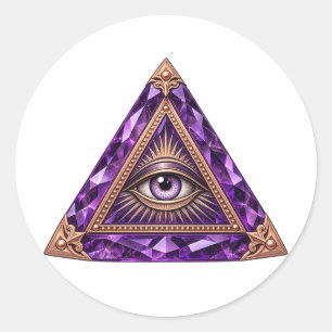 Amethyst Vault Eye Sticker
