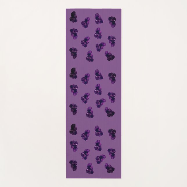 Amethyst vector Art Yoga Mat (Front)