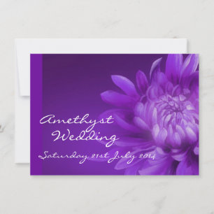 Amethyst wedding party invite 6th