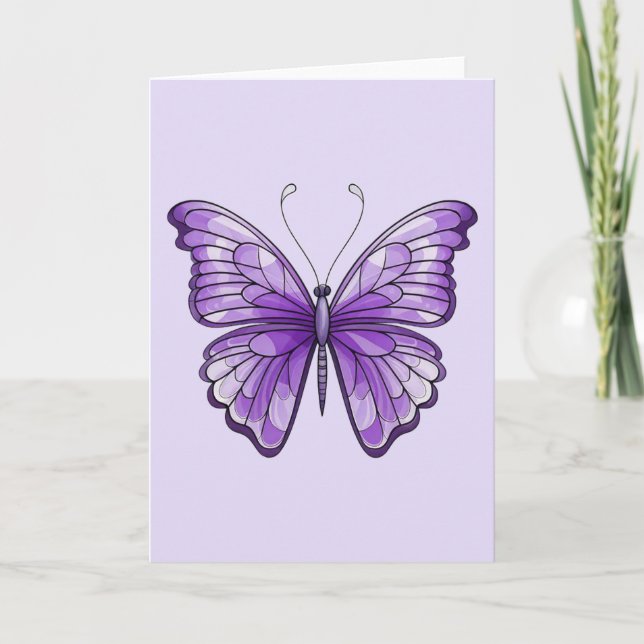Amethyst Wings Folded Card (Front)