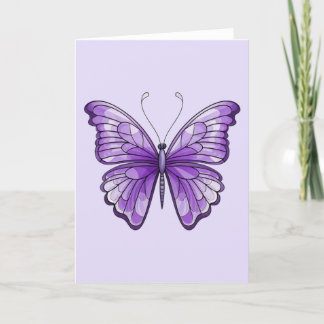 Amethyst Wings Folded Card