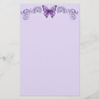 Amethyst Wings Stationery