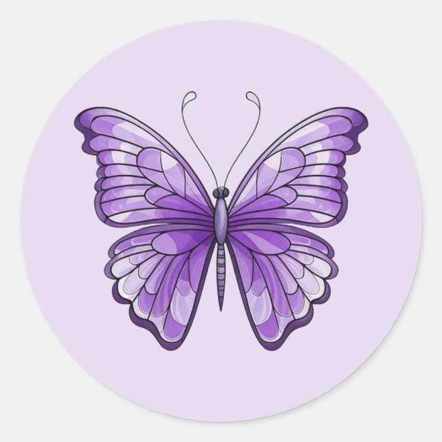Amethyst Wings Sticker (Front)
