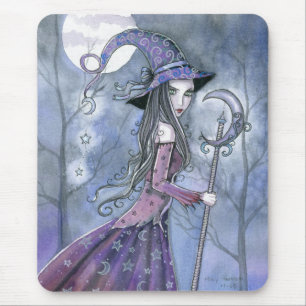 Amethyst Witch Gothic Halloween Art Mouse Mat