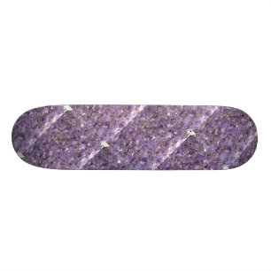 Amethyst with Gold Flecked Pattern Skateboard