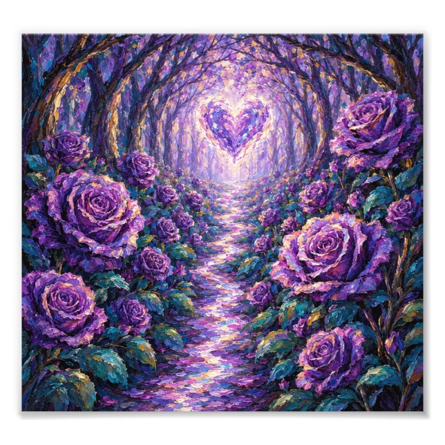 AmethystRosePath Photo Print (Front)