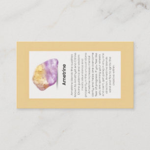 Ametrine Crystal Meaning Jewellery Display Business Card