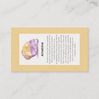 Ametrine Crystal Meaning Jewellery Display  Business Card