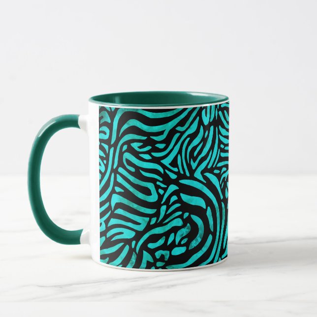 Amezing Green Zebra Design Mug (Left)