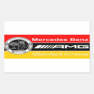 amg flag rectangular sticker