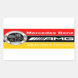 amg flag rectangular sticker