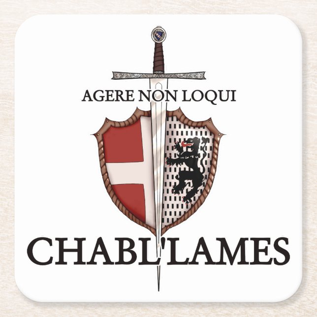 AMHE logo poster from 74 Square Paper Coaster (Front)